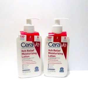 CERAVE ITCH RELIEF MOISTURIZING LOTION FOR DRY SKIN 8 OZ 2 PC OT